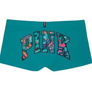 New in Bags - (3) Pair of VS PINK Teal Boyshorts